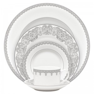 Waterford Lismore Lace Bone China 5 Piece Place Setting, Service for 1 WG4693